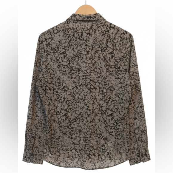 Express Men Floral Button Down  Long Sleeve Shirt - Picture 2 of 2